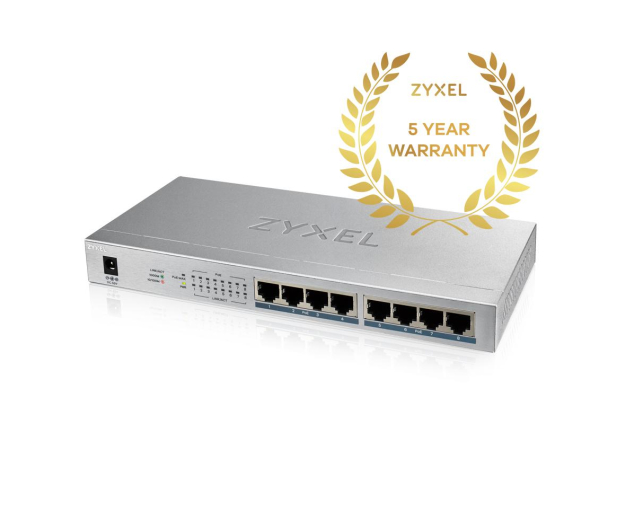 Zyxel 8p GS100-8HP (8x10/100/1000Mbit PoE) - 497613 - zdjęcie 6